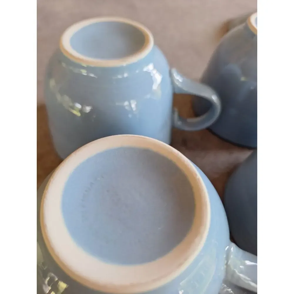 Fiestaware vintage periwinkle blue teacup & saucer plate set lot discontinued